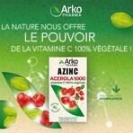 Arkopharma Azinc Acerola 1000 Natuurlijke Vitamine C 30 Kauwtabletten Arkopharma Azinc Acerola 1000 Natuurlijke Vitamine C 30 Kauwtabletten