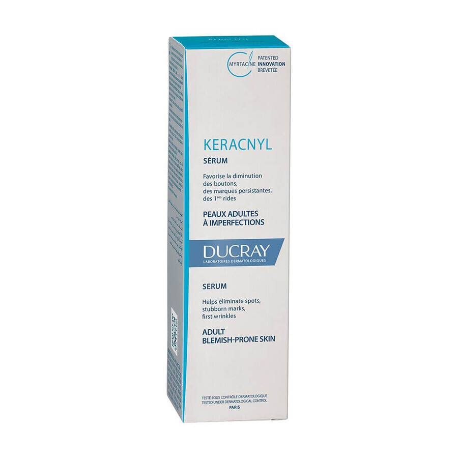 Ducray Keracnyl Siero Pelli Adulte con Imperfezioni Peaux à Imperfections 30ml