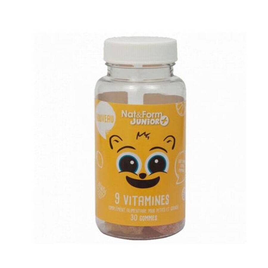 Nat&Form Ours+ complex de vitamine junior 30 gummies