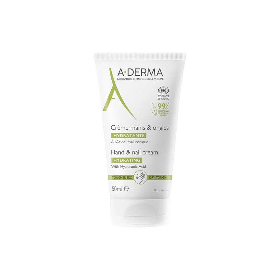 A-Derma Hand en Nagel Hydraterende Crème met Bio Hyaluronzuur 50ml