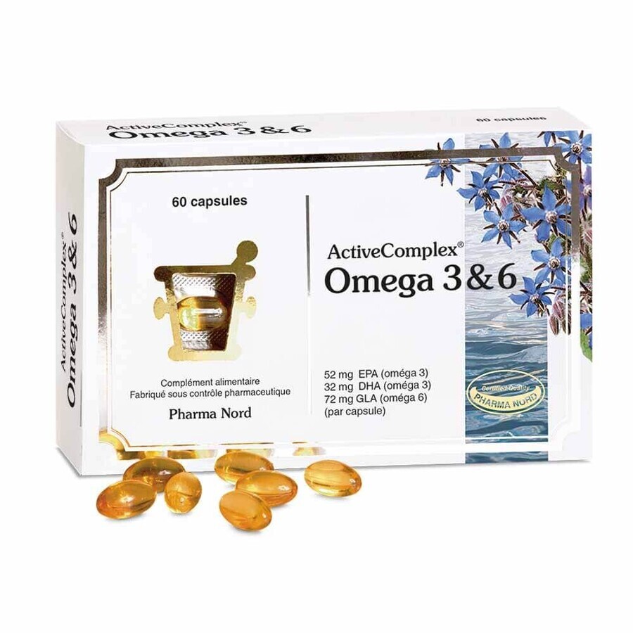 Pharma Nord ActiveComplex Omega 3 und 6 60 Kapseln