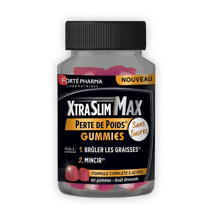 Forté Pharma XtraSlim Max gewichtsverlies kauwgom 60 kauwgoms