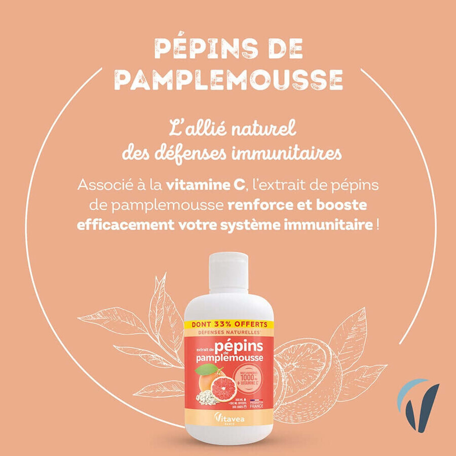 Vitavea Santé Extraits De Pepins De Pamplemousse Defenses Naturelles 200ml