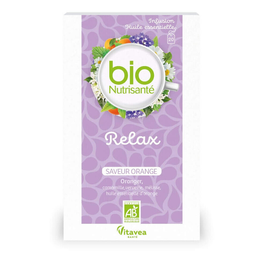 Vitavea Santé Infusion bio Relax Avec Huile essentielle 20 sachets