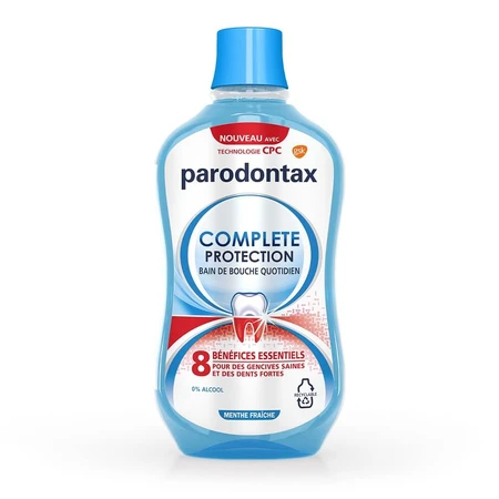 Parodontax Volledige Bescherming Bad 0% Alcohol Mint Fris 500ml