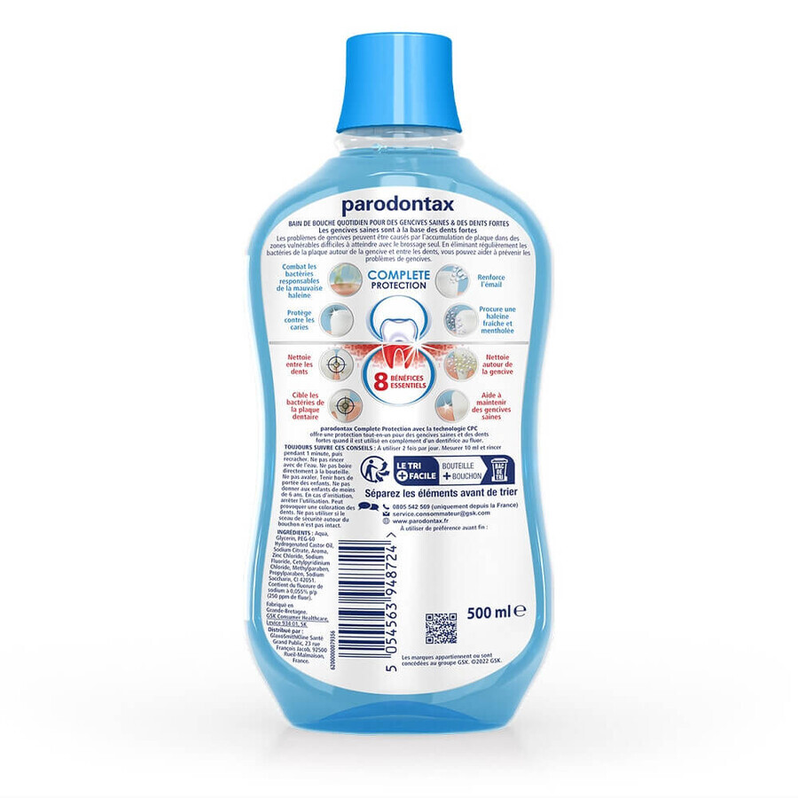 Parodontax Vollschutzbad 0% Alkohol Minze Frisch 500ml