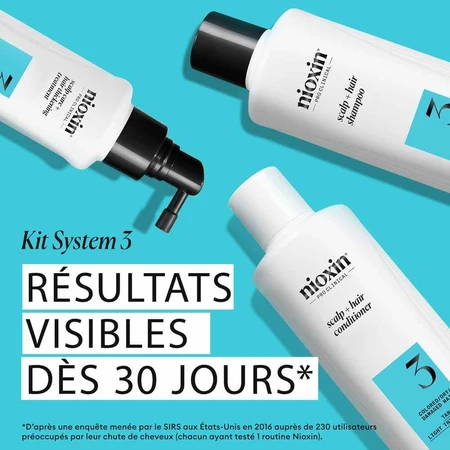 Nioxin System 3 Kit para cabellos teñidos/secos/dañados y caída moderada 700ml