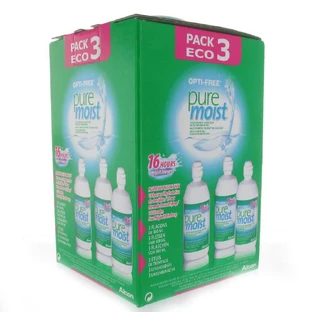 Alcon Opti-Free Pure Moist Solution Multi-fonctions De Decontamination 3x300ml