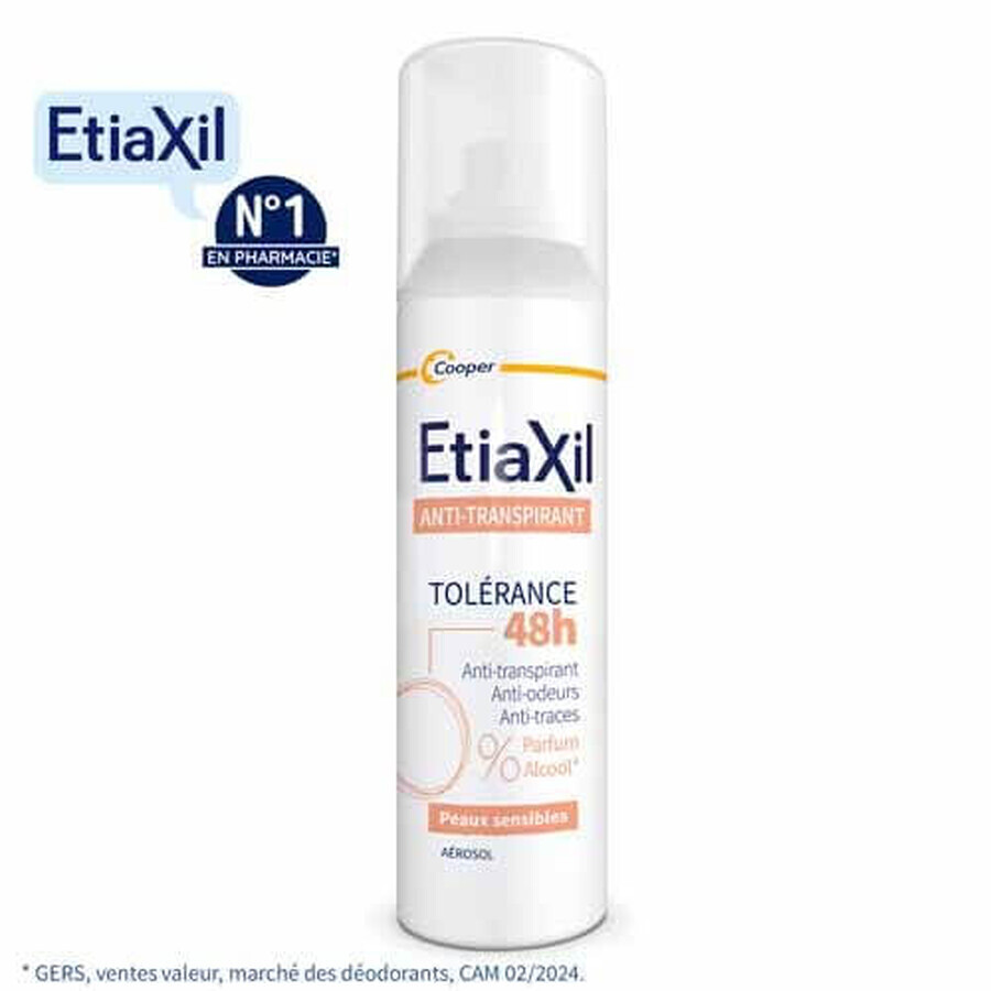 Etiaxil Desodorante Antitranspirante Aerosol 48h Tolérance Piel Sensible 150 ml