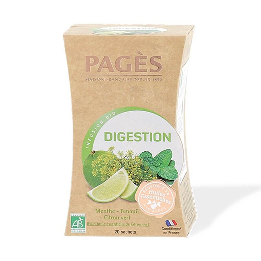 Pagès Infusion Verdauung Bio 20 Sachets