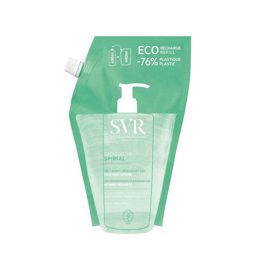 Buy Svir Spirial Déo Douche Recharge Gel Lavant Déodorant 24h 400ml Svir Spirial Déo Douche Recharge Gel Lavant Déodorant 24h 400ml