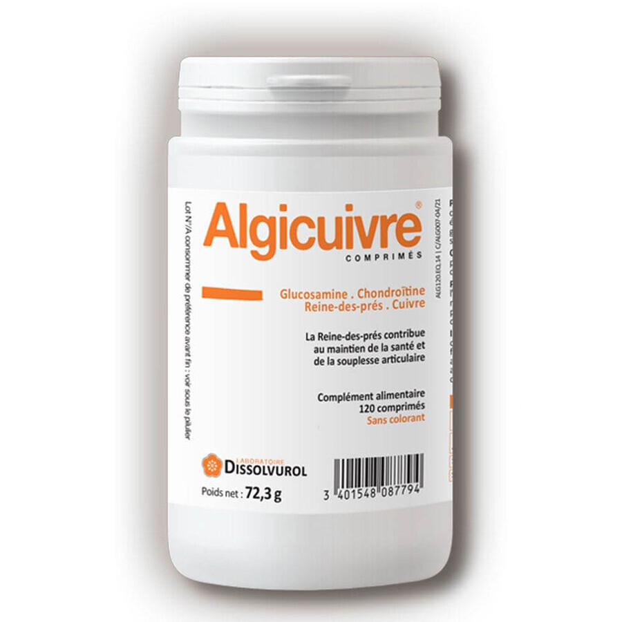 Dissolvurol Algicopper Articulations 120 comprimate
