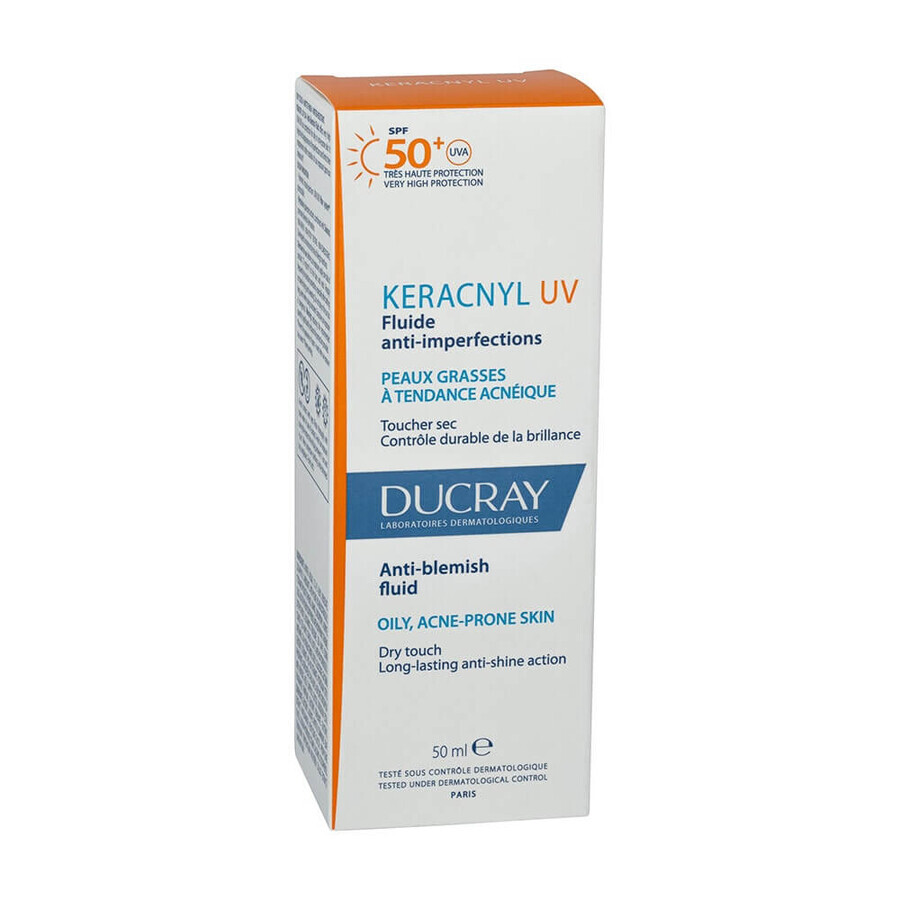 Acquista Ducray Keracnyl Fluido anti-imperfezioni SPF50+ Pelle grassa e tendenza acneica 50ml Ducray Keracnyl Fluido anti-imperfezioni SPF50+ Pelle grassa e tendenza acneica 50ml