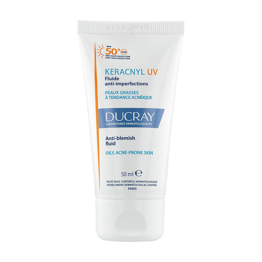 Ducray Keracnyl Fluido anti-imperfezioni SPF50+ Pelle grassa e tendenza acneica 50ml Ducray Keracnyl Fluido anti-imperfezioni SPF50+ Pelle grassa e tendenza acneica 50ml