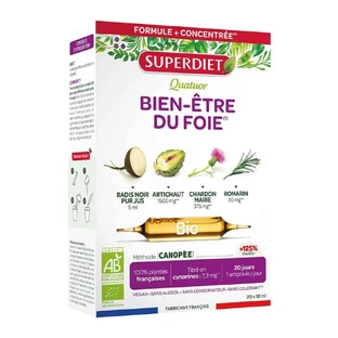Superdiet Quatuor Liver Wellness 20 Fläschchen 15ml