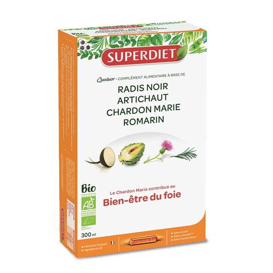 Superdiet Quatuor Liver Wellness 20 Vials 15ml