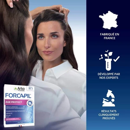 Arkopharma Forcapil Age Protect Blanc and dull hair 30 tablets