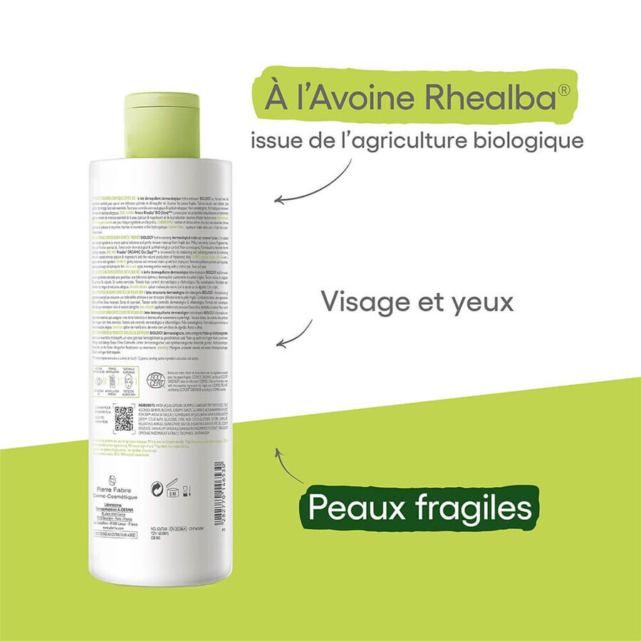 A-Derma Biology Organic Moisturizing Cleansing Milk 400 ml