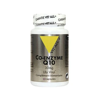 Vit'All+ Co-enzyme Q10 30 Capsules Ubi Vital + 30mg Vit'all 30 CAPSULES