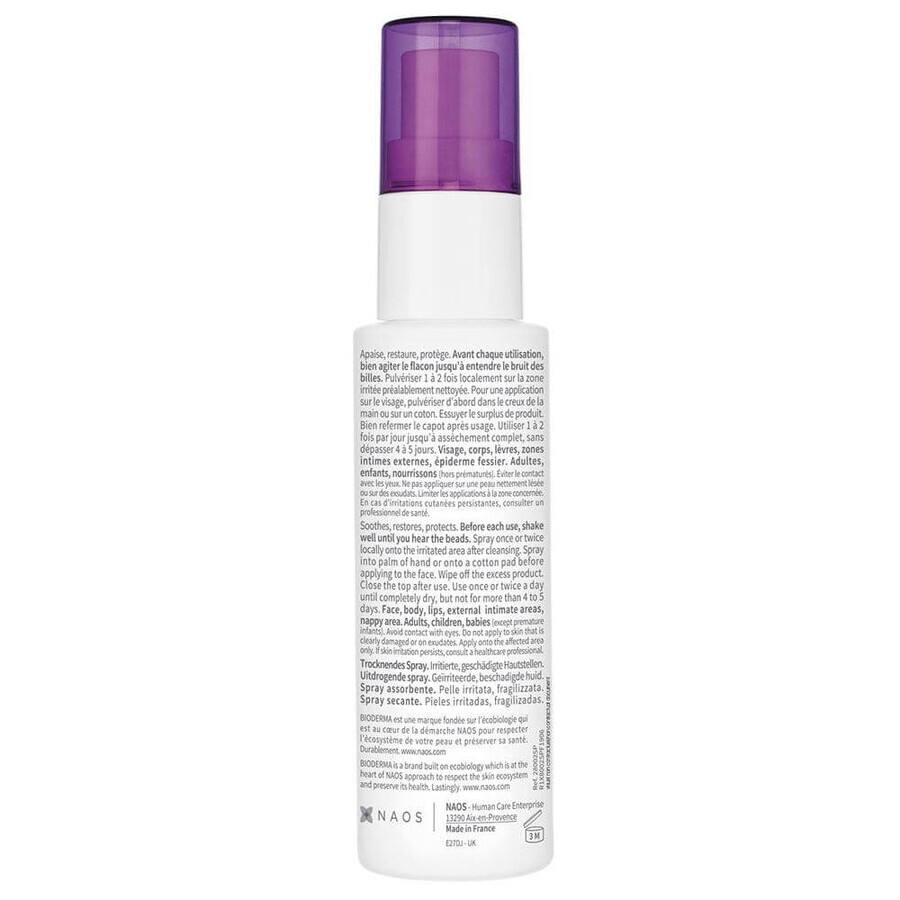 Bioderma Cicabio Herstellende droogspray Beschadigde huid 40ml Bioderma Cicabio Herstellende droogspray Beschadigde huid 40ml