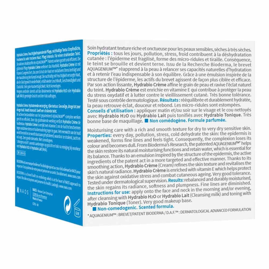 Bioderma Hydrabio Feuchtigkeitspflege Sehr trockene, zu atopischem Ekzem neigende Haut 50ml Bioderma Hydrabio Feuchtigkeitspflege Sehr trockene, zu atopischem Ekzem neigende Haut 50ml