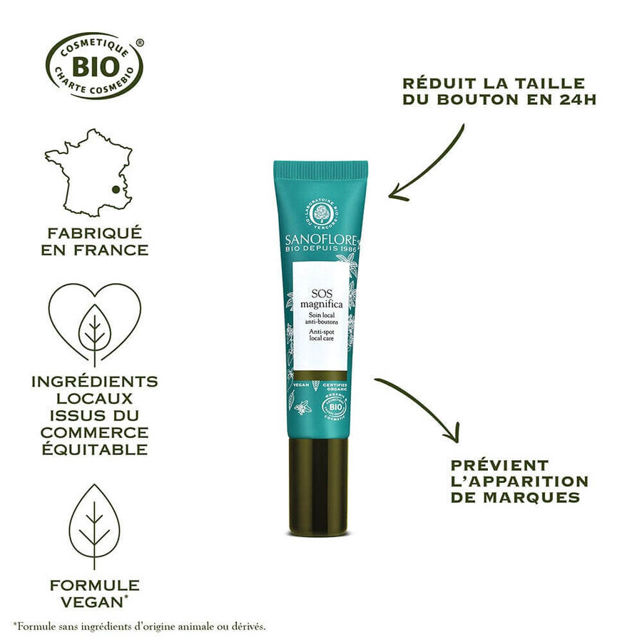 Sanoflore Magnifica SOS topical treatment for pimples and blemishes 15ml