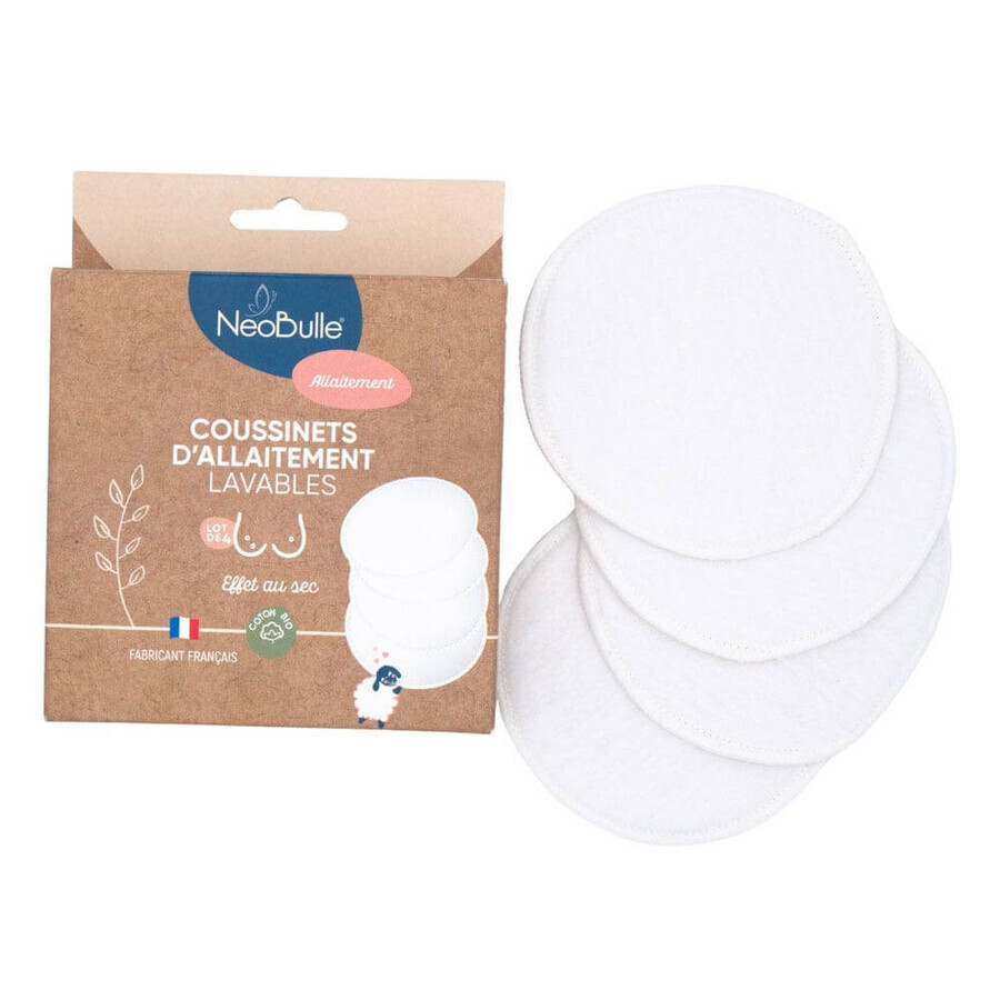 Cumpără Neobulle Alăptare Coussinets D'Allaitement Lavables x4 Neobulle Alăptare Coussinets D'Allaitement Lavables x4