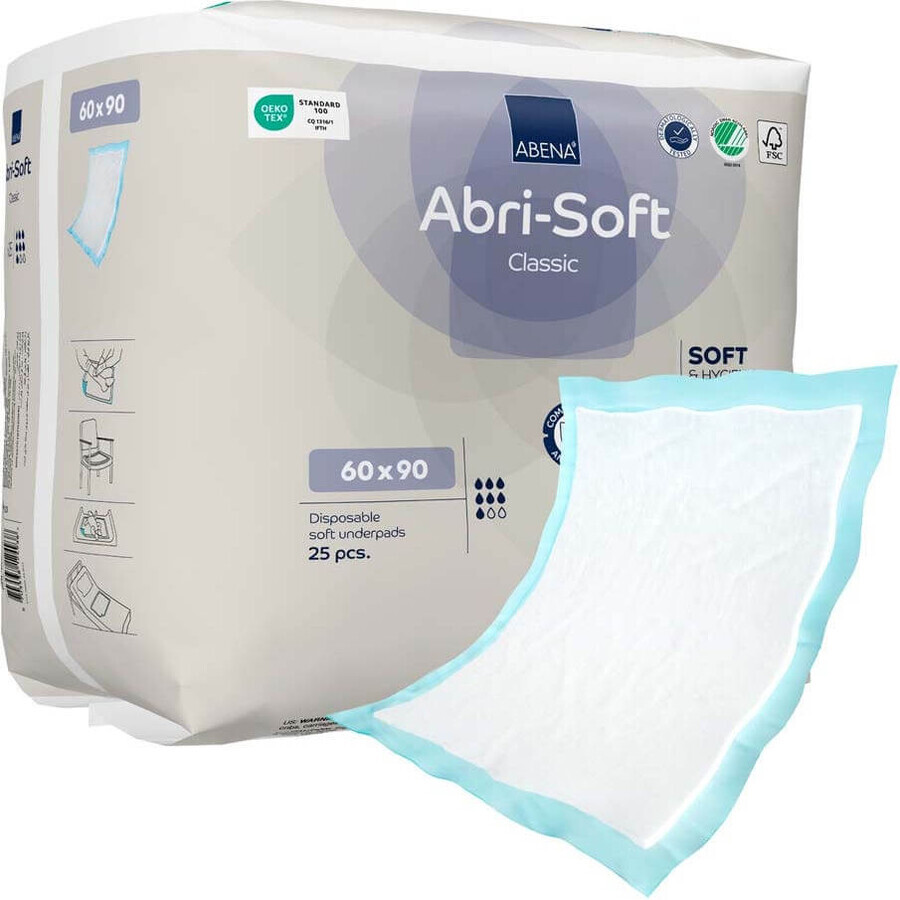 Abena Abri-Soft Protezioni per materassi monouso 60X90cm Classic x25