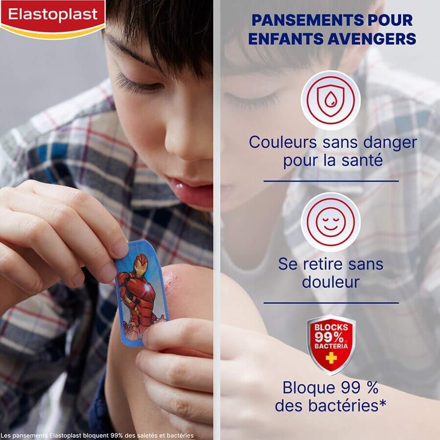 Elastoplast Disney MARVEL pansamente pentru copii 2 dimensiuni x20