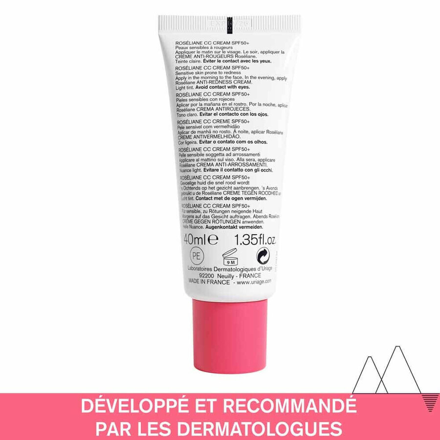 Uriage Roseliane CC Cream SPF50+ Sensitive skin prone to redness 40ml Uriage Roseliane CC Cream SPF50+ Sensitive skin prone to redness 40ml