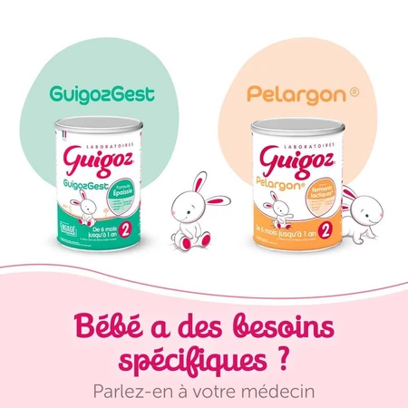 Guigoz Optipro Leche en Polvo 2 A partir de 6 meses 1,2 kg