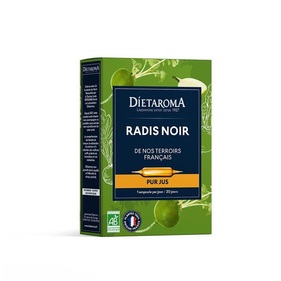 Winkel op Dietaroma Radis Noir Pur Jus 20 ampullen Dietaroma Radis Noir Pur Jus 20 ampullen