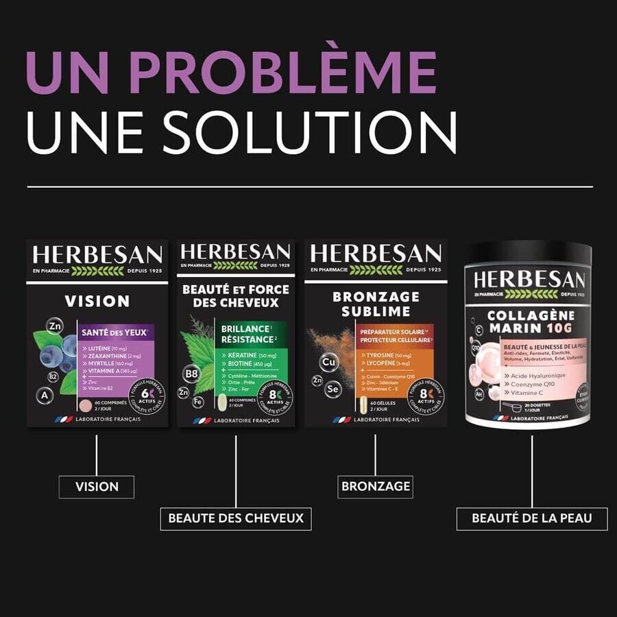 Herbesan Vision Santé Des Yeux 60 Comprimés