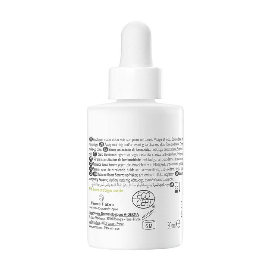 A-Derma Biology Coup D'Eclat Organic Energy C Serum 30ml