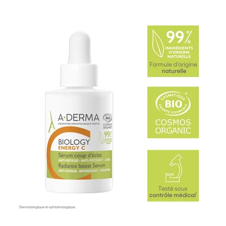 A-Derma Biology Coup D'Eclat Organic Energy C Serum 30ml