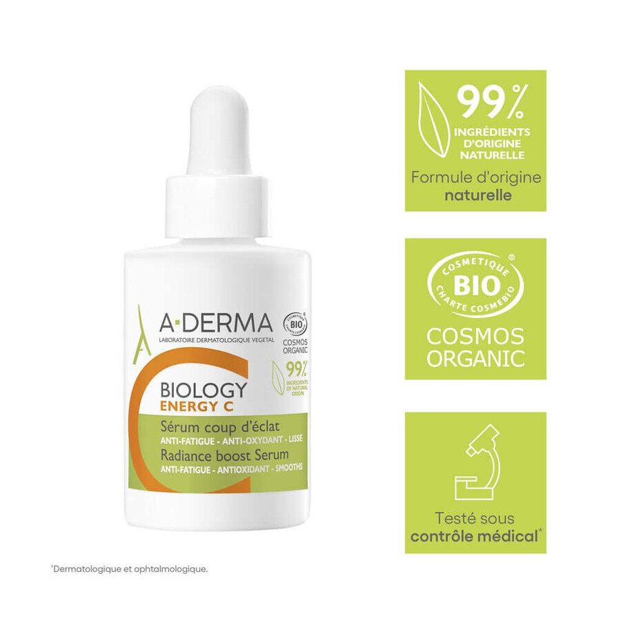 A-Derma Biology Coup D'Eclat Organic Energy C Serum 30ml