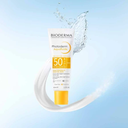 Bioderma Photoderm Aquafluide Texture ultra-légère hydratante SPF50+ Peaux sensibles 40ml
