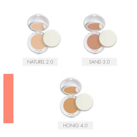 Compact foundation for sensitive normal-combination skin SPF 30 Couvrance, Shade 02 Naturel, 10 g, Avene