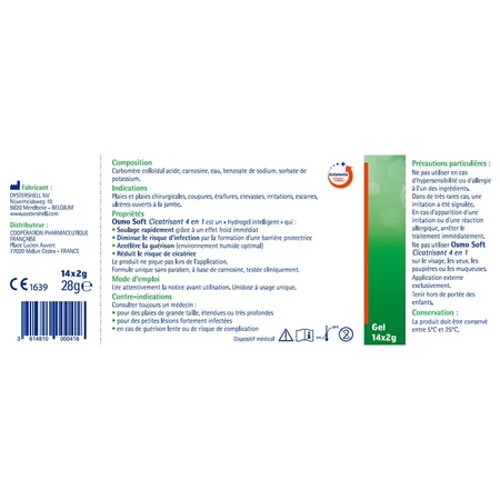 Osmo Soft Cicatrisante 4en1 unidose x14