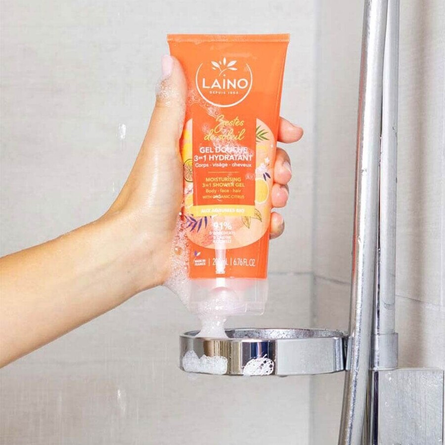 Laino Bio-Zitruszesten 3 in 1 Duschgel 200 ml Laino Bio-Zitruszesten 3 in 1 Duschgel 200 ml