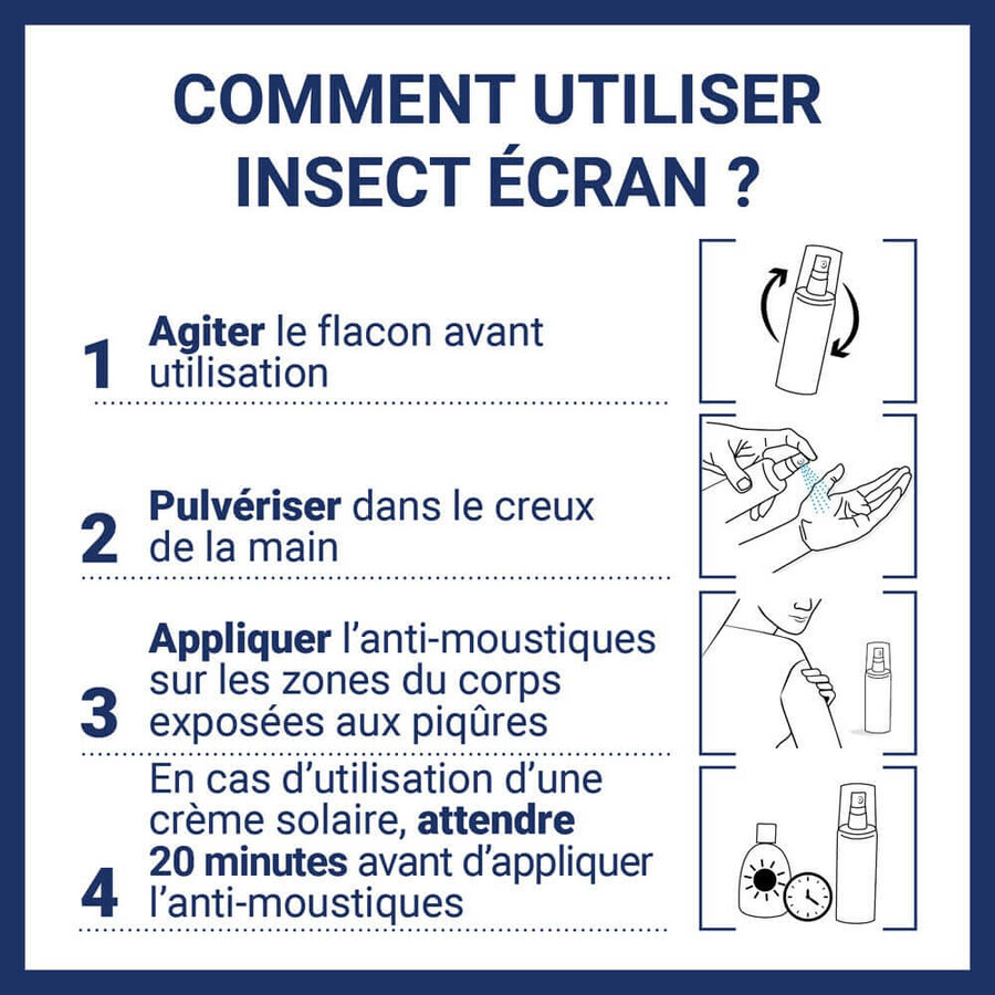 Insect Ecran Skin Mosquito Repellent for infested areas adults and children 2x100ml