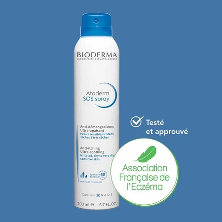 Bioderma Atoderm Sos Spray Anti-Picazón Pieles muy secas con tendencia al eczema atópico 200ml