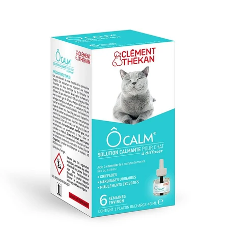 Clement-Thekan Ôcalm Beruhigungslösung für Katzen 1 Nachfüllflasche 48 ml