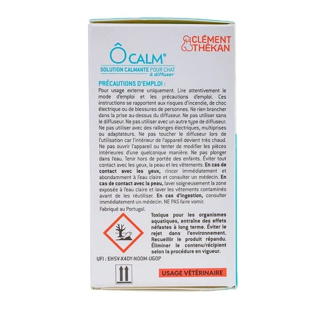 Clement-Thekan Ôcalm Beruhigungslösung für Katzen 1 Nachfüllflasche 48 ml