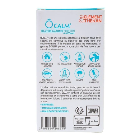 Clement-Thekan Ôcalm Beruhigungslösung für Katzen 1 Nachfüllflasche 48 ml