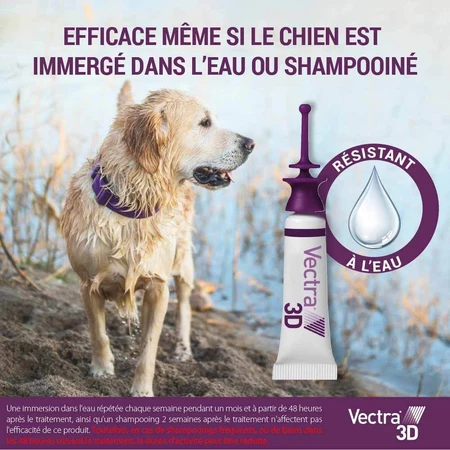Ceva Vectra 3D Solution spot-on pour chiens >25-40kg 3 pipettes