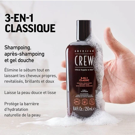 American Crew Klassisches Shampoo 3 in 1 250ml
