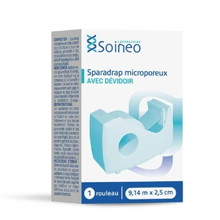 Soineo Gesso Micropore with dispenser 9.14mx2.5cm 1 rouleau