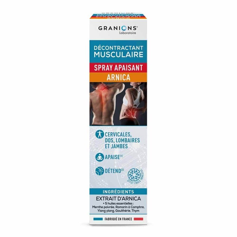 Granions Décontractant Musculaire Spray Apaisant Arnica 100ml