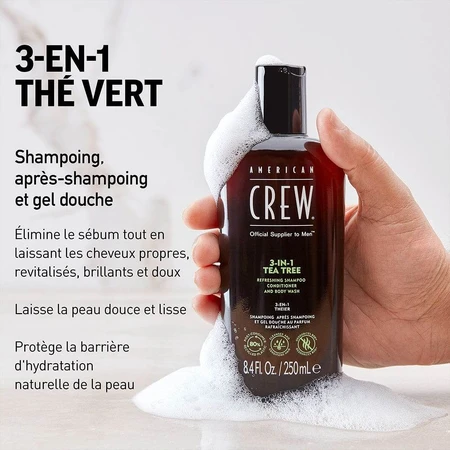 American Crew Shampoo 3 in 1 Teebaum 250ml